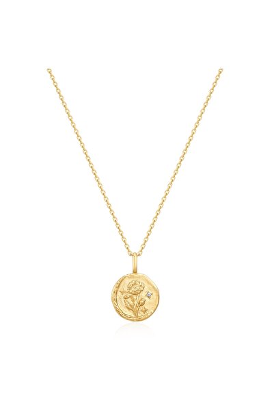 Glanzstücke München Silberhalskette Kette mit Anhänger Sterling Silber gelbgo...