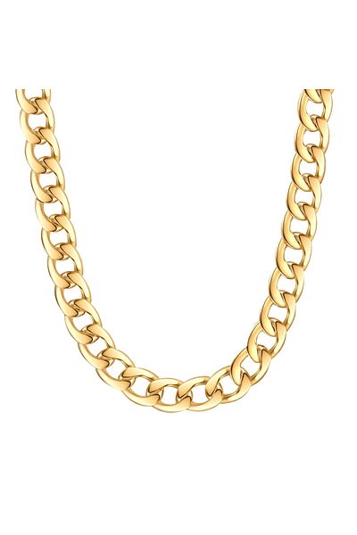 Lulu & Jane Modeschmuckhalskette Kette Gelbgold