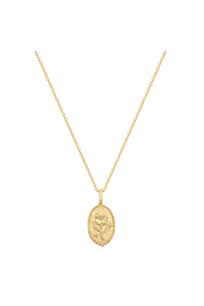 Glanzstücke München Silberhalskette Kette mit Anhänger Sterling Silber gelbgo...
