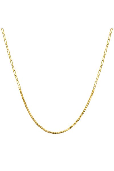 Lulu & Jane Modeschmuckhalskette Kette Gelbgold