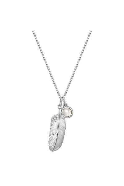 Glanzstücke München Silberhalskette Kette Mit Anhänger Sterling Silber Mondstein (SYNTH.)