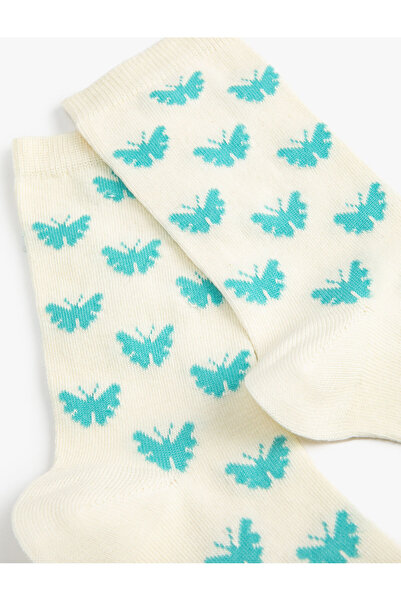 Koton Butterfly Socks Cotton Blend
