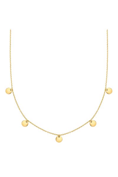 eastside Edelstahlhalskette Kette Mit Anhänger Edelstahl Gelbgold