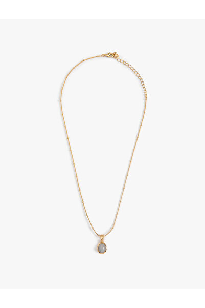 Koton Minimal Kolye Doğal Taş Görünümlü