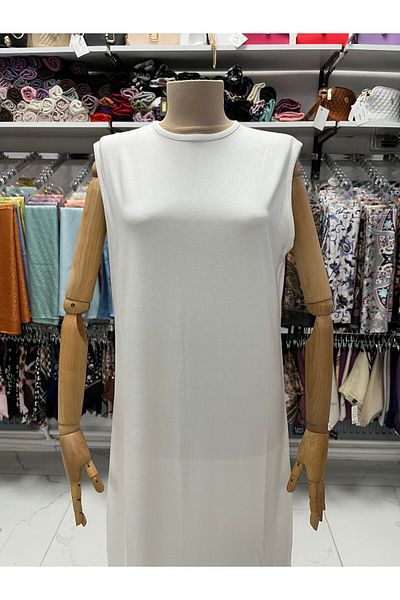 Zeynep Butik Efraze 145 cm Combed Cotton Dress Underwear - Zero Sleeves, Model 4421 1630