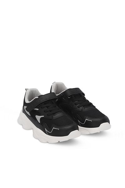 Slazenger Paris Black Unisex Kids Sneaker Shoes