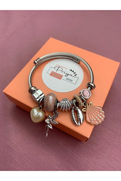 PRİYA JEWELERY Garantili Lüks Çelik Pandora, Paslanmaz ve Kararmaz, Hediyelik...