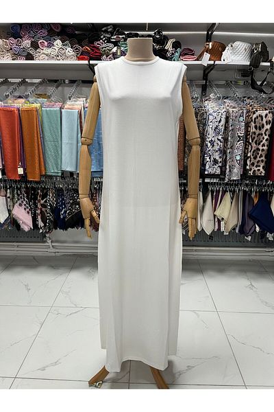 Zeynep Butik Efraze 145 cm Combed Cotton Dress Underwear - Zero Sleeves, Model 4421 1630