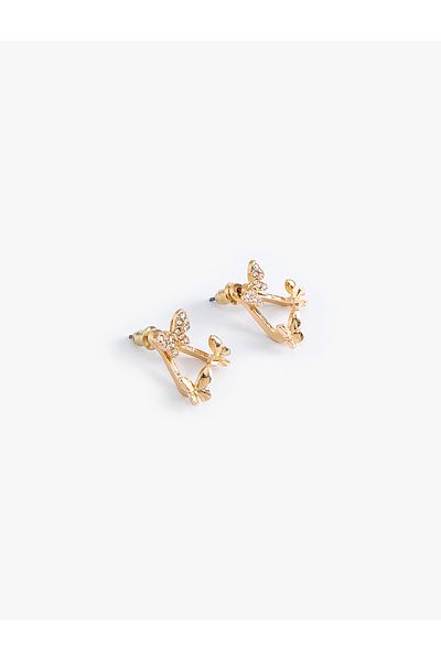 Koton Stone Detailed Butterfly Earrings