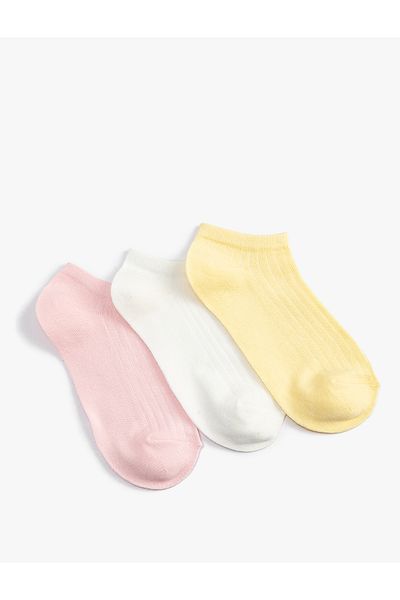 Koton Σετ 3 Basic Booties Κάλτσες - Πολύχρωμες