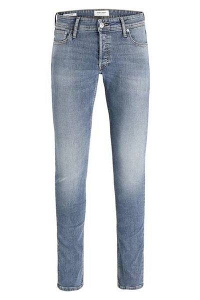Jack & Jones Мъжки дънкови панталони Jıglenn с ниска талия 12258826 Синьо