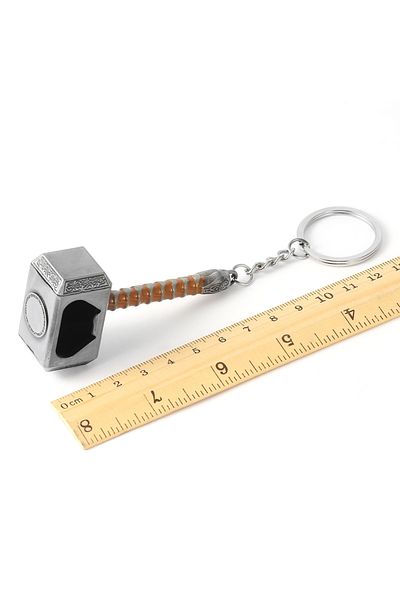 Hot Toys Thor Keychain Marvel Superhero Thor's Hammer Beer Bottle Openers Movie Avengers Thor Odinson Opener