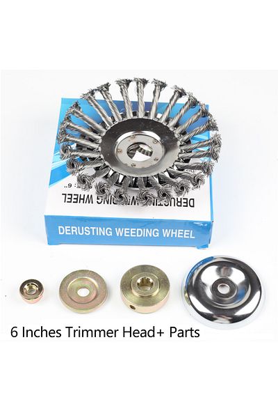 Choice 6 Inch With 4 Parts Upgrade 6/8 Inch Weed Brush Cutter Head Lawn Mower Universal Grass Trimmer Head