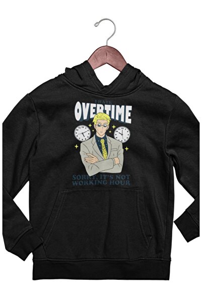 Fuddy Moda Unisex JJK Nanami "Mrzim prekovremeni rad" Štampano Oversize kroj ...