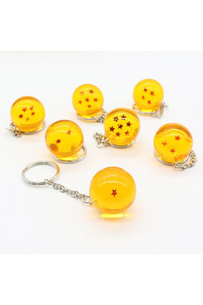 Choice 7pcs A Set New Dragon Ball Keychain Wishing Gift Toy Summoning God Dragon Star Ball Dragon Ball Cart