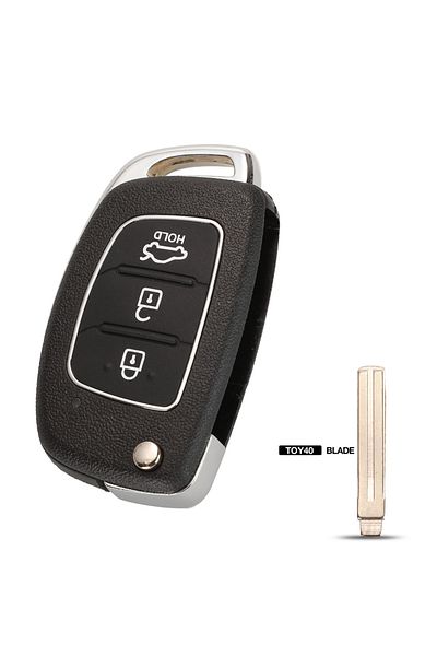 jingyuqin 3b B Toy40 Blade 3/4b Flip Remote Key Shell For Hyundai Hb20 Santa Fe I20/30/45 Ix35/45 Mi