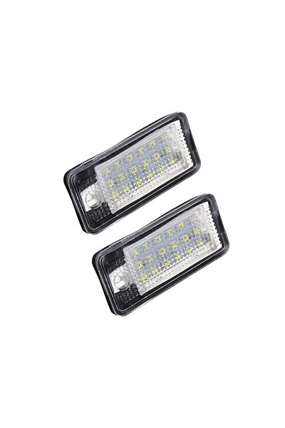 QIDEWIN White 2pcs Car Led Light Number Plate Lamp For Audi A3 8p S3 A4 B6 B7 A6 S6 A8 Rs4 Q7 License Plate