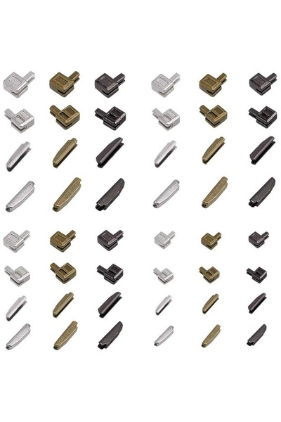 Choice AECH03-00747 12 مجموعة من مزلاج سحاب معدني مثبت #3#5#8#10 دبوس إدخال سحاب سفلي