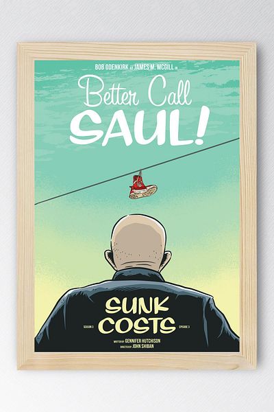 Saturn Better Call Saul Framed Painting - Saul Goodman Poster Painting