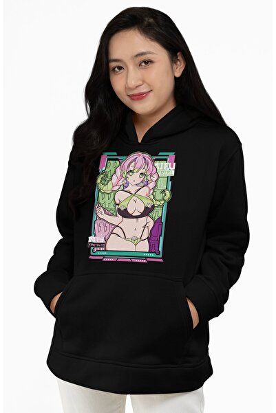 Fuddy Moda Kimetsu no Yaiba unisex majica Mitsuri Kanroji Sa kapuljačom, Over...