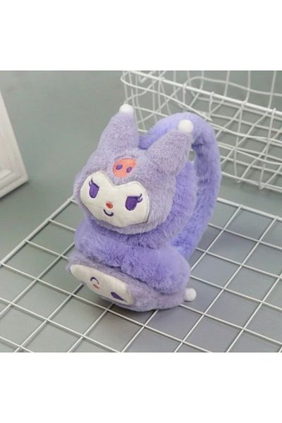 Choice Purple Sanrio Soft Plush Earmuff Kawaii Kuromi Cinnamoroll Melody Warmer Earshield Cute Cartoon Wint
