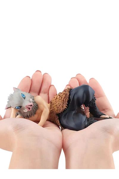 Choice In Stock Original Demon Slayer  in Hand Hashibira Inosuke Anime Model Gift Collect Figure Toys
