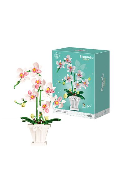 Choice With Box 718pcs 2172 Flower Bouquet Building Blocks Kit Diy Flowers Block Toys Set Romantic Office D