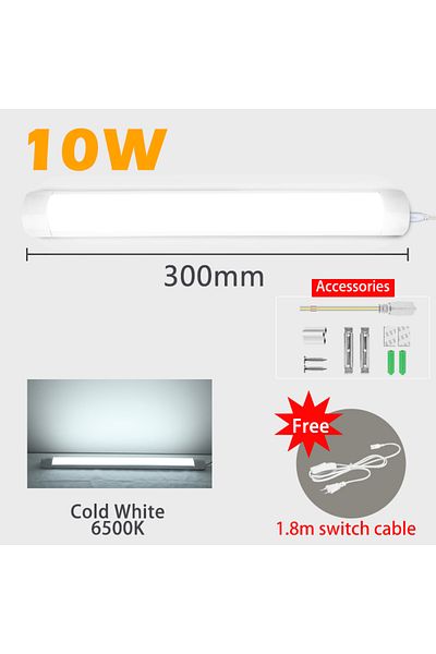 Choice European plug 10W 0.3m Cold White led Lights Kitchen under cabinet Lamp A85-220V 10w 20w super brigh