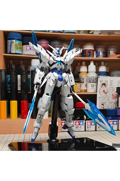 Miniso No Box Transient Jms Hg 1/144 Transient Model Kit Gn-10000 Assembly Action Figures Robot Figurine Pl
