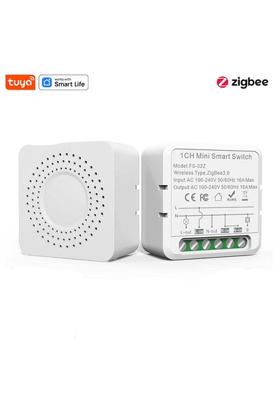 Choice 1 Gang 16a Zigbee 3.0mini Smart Switch Module 1/2/3/4 Channel 2 Way Control Breaker Timing Works Wi