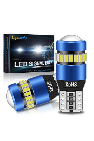 Choice White Lupuauto 2pcs T10 W5w Led Canbus No Error 12v Car Side Interior Lights 168 194 3030 Smd Bmw Au