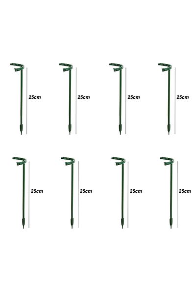 Choice 8pcs-l 2/4pcs Plastic Plant Support Pile Frame Greenhouse Arrangement Semicircle Fixed Rod Indoor Fl