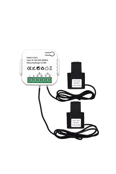 Choice 2 Channels - 2ct Tuya Smart Zigbee Energy Meter Bidirection 1, 2 Channel With Current Transformer Cl