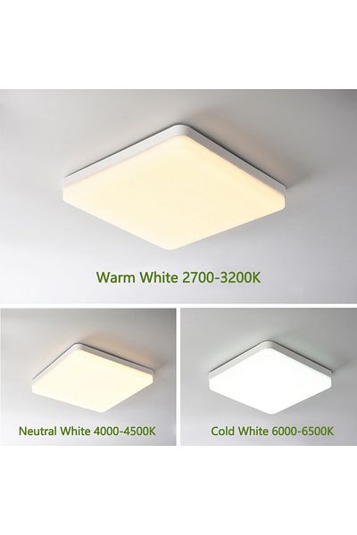 IRALAN Cold White(6500K) 23cm(36W) Led Ceiling Lights For Yoom 24w 36w 48w Cold Warm White Natural Light Le