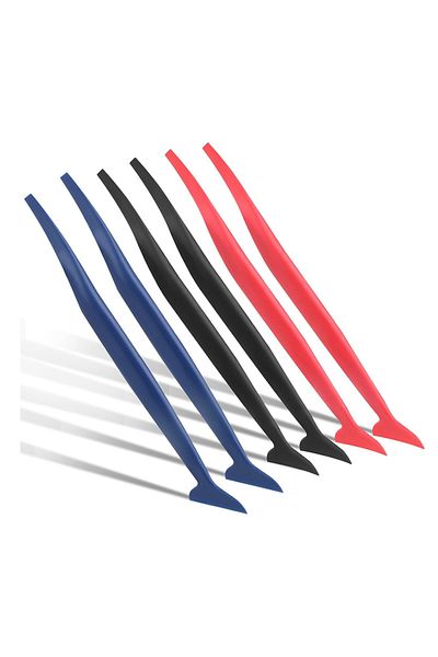 Choice 6pcs 6/3pcs Car Micro Squeegee Curves Slot Tint Tool Set 3 In 1 Different Hardness Gasket Squeegee F