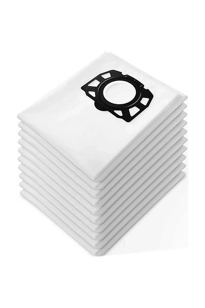 Choice 10pcs 10 Pack Replacement Filter Fleece Bags For Karcher Wet Dry Vacuums - For Karcher Wd4, Wd5, Wd5