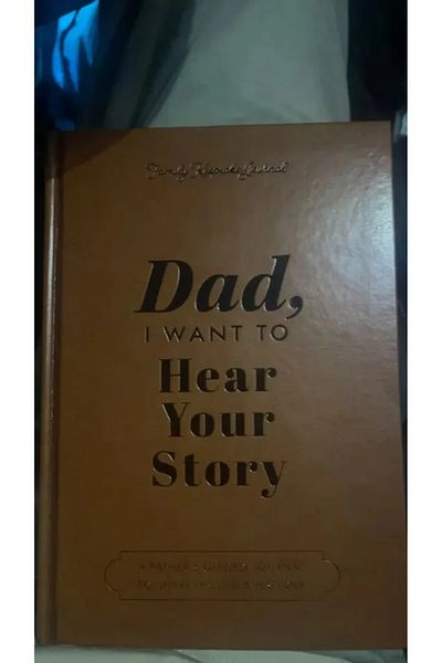 Choice Dad-brown-leather Mom, I Want To Hear Your Story Dad Mom Leather Memory Books A Father's Guided Jour