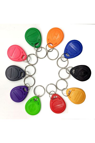 Choice Mixed Colours 10pcs Em4305 T5577 125khz Rfid Rewritable Tag Key Fob Copy Cards Writable Keyfobs Writ