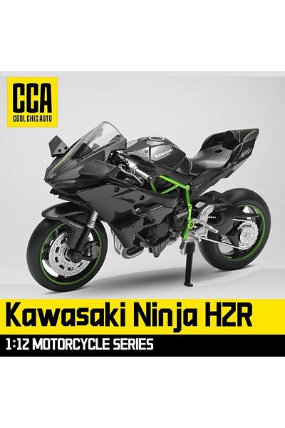Choice CCA 1:12 Scale Die Cast Motorcycle Model for Kawasaki Ninja H2R,Motorcycle Model, Kids Moto Toy O...