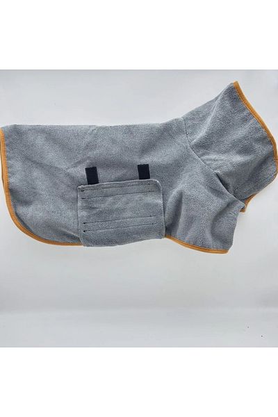 Choice Xl Gray Dog Bathrobe Absorbent Pet Quick Drying Bath Towel Dog Bath Towel Large Small Dogs Clean Abs