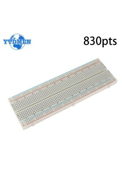 YTDMEN لوحة توصيل MB-102 بيضاء MB-102 400 830 نقطة لوحة توصيل PCB بدون لحام س...