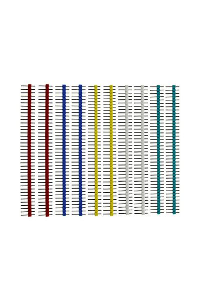 Choice Male Color 2pcs Each 10pcs 40 Pin 1x40 Single Row Male And Female 2.54 Breakable Pin Header Pcb Jst