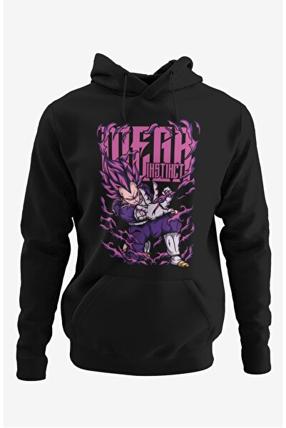 Fuddy Moda Unisex Super Vegeta Štampano - Oversize kroj Dragon Ball Sa kapulj...