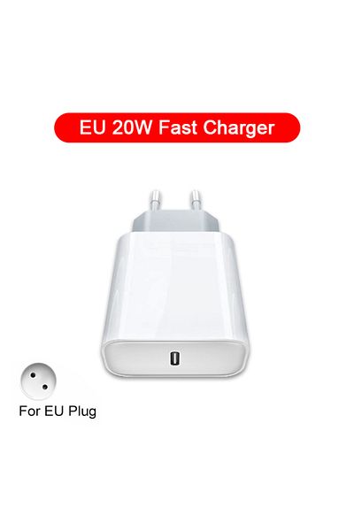 Choice EU Plug For iphonePD 20W USB Phone Charger Fast Charger for iPhone iPad Samsung OnePlus Wall Quick C