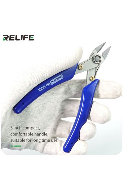 Choice RELIFE RL-0001 Diagonal Pliers High Hardness and Precision Electronic Wire Cutting Nipper Phone R...