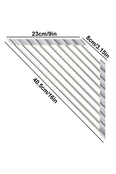 Choice Gray Roll Up Triangle Dish Drying Rack Kitchen Sink Organizer Corner O...