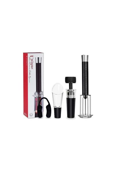 Choice Aluminum Set Wine Opener Air Pump Pressure Vacuum Wine Bottle Corkscrew Stainless Steel Pin Type Cor