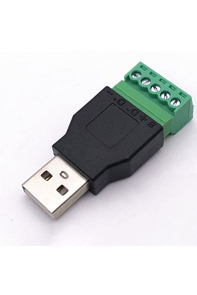 Choice Zl-5k-m 1pcs Usb 2.0 Type A Male/female To 5 Pin Screw Connector Usb Jack With Shield Usb2.0 To Scre