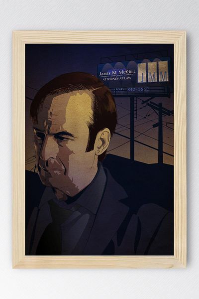 Saturn Better Call Saul Framed Painting - Saul Goodman Poster Painting