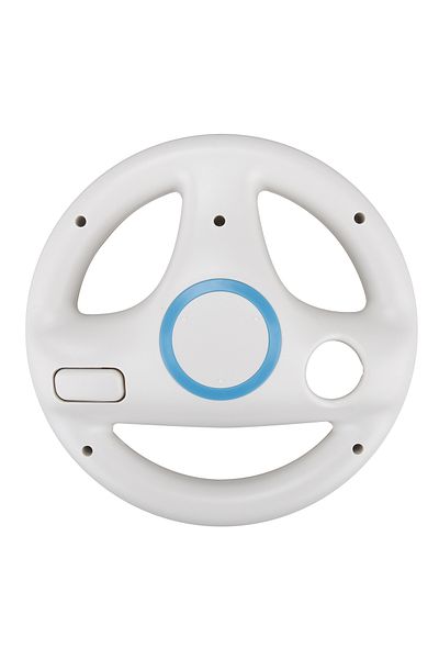 ONETOMAX White Color Game Racing Steering Wheel For Nintendo Wii Remote Controller Racing Wheel For Wii Kart